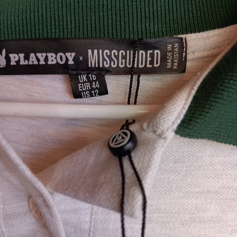 PLAYBOY NWT Missguided long sleeved dress. Super cute 😍 US 12 - Picture 10 of 11